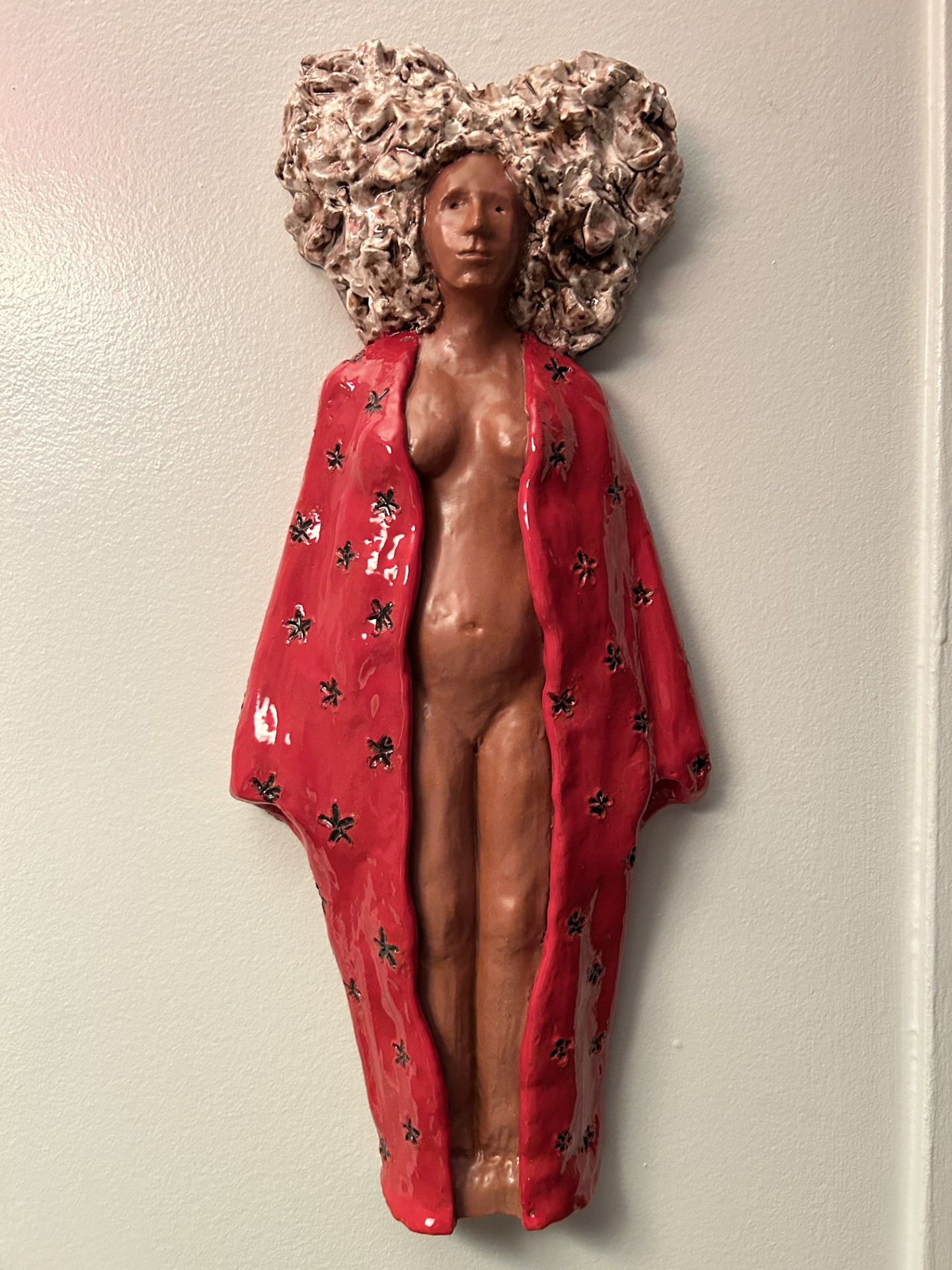 Sculpture La dame en rouge - Création Lyze