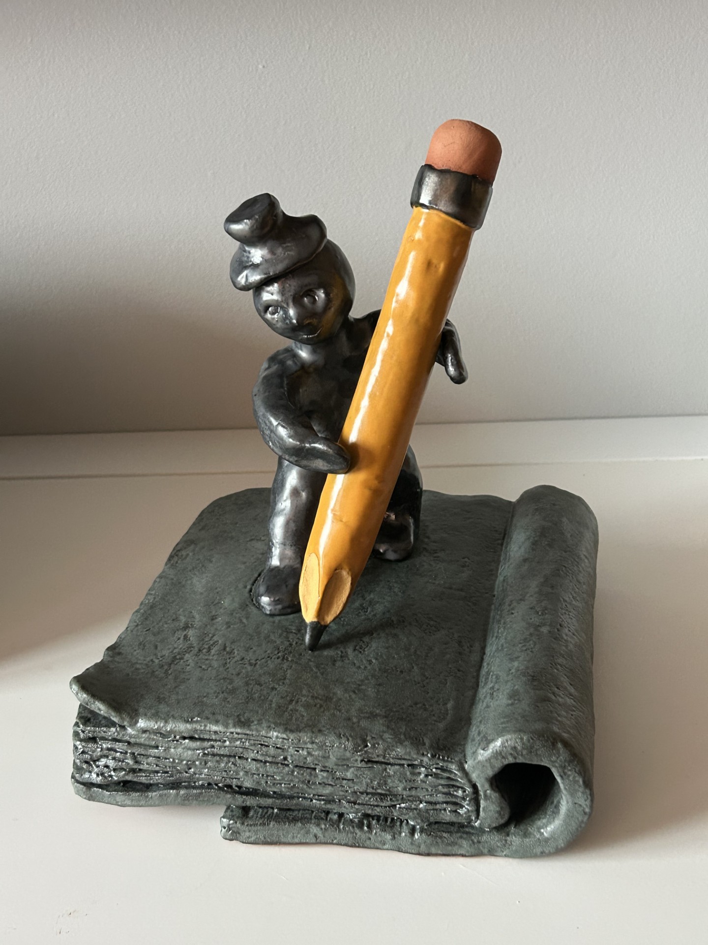 Sculpture Le scribe - Création Lyze