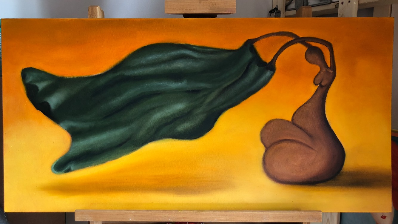 Peinture Le Souffle du Drapé - Création Lyze