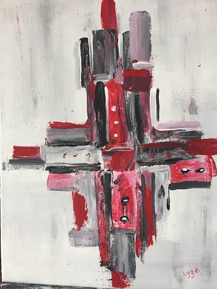 Peinture Rythme Écarlate - Création Lyze